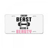 Every Beast Needs a Beauty License Plate