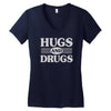 hugs and drugs Women's V-Neck T-Shirt