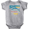 sharks will kill you Baby Onesie