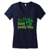 my 1st saint paddyday Women's V-Neck T-Shirt