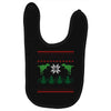 ugly dinosaur christmas Baby Bibs