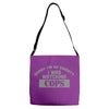 sorry i was watching cops Adjustable Strap Totes