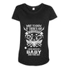 Life After Death Mess With My Baby Maternity Scoop Neck T-shirt