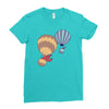 hot bear balloon Ladies Fitted T-Shirt
