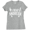 i beat anorexia Ladies Fitted T-Shirt
