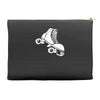 roller skate funny Accessory Pouches