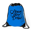 have a nice day Drawstring Bags