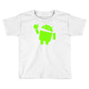 android eats apple Toddler T-shirt