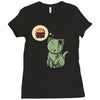 zombie cat Ladies Fitted T-Shirt
