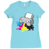 printer Ladies Fitted T-Shirt