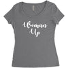 woman up Women's Triblend Scoop T-shirt