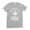 chicken nugget scientist Ladies Fitted T-Shirt