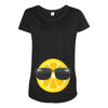 Lemon with Glasses Maternity Scoop Neck T-shirt