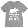 Beware Of The Bear V-Neck Tee