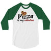 pizza is my valentine 56 3/4 Sleeve Shirt