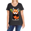 red fox 2 Ladies Curvy T-Shirt