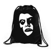 pazuzu face Drawstring Bags