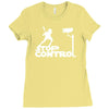 stop control Ladies Fitted T-Shirt