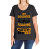 My Daughter Super Awesome Dad Ladies Curvy T-Shirt