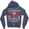 Legends Are Born In December Zipper Hoodie