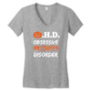 obsessive halloween disorder Women's V-Neck T-Shirt