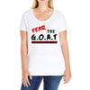 fear the goat Ladies Curvy T-Shirt