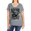 black bood Ladies Curvy T-Shirt