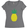 pineapple Women's Triblend Scoop T-shirt
