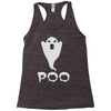 ghost poo Racerback Tank