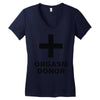 orgasm donor (2) Women's V-Neck T-Shirt