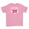 this girl loves drag racing Youth Tee