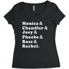 Friends Tv Show Women's Triblend Scoop T-shirt