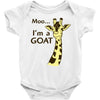 moo, i'm a goat Baby Onesie