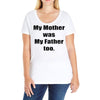 raised by mom Ladies Curvy T-Shirt
