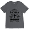 I Am One Blessed Brother V-Neck Tee