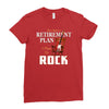 retirement plan bass rock Ladies Fitted T-Shirt