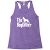 the dogfather boxer white Racerback Tank