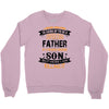Super Cool Father Of A Freaking Awesome Son Crewneck Sweatshirt