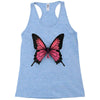 breast cancer butterfly Racerback Tank