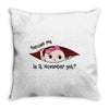 November Peeking Out Baby Girl Throw Pillow