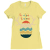 Hunting Season Retro Color 80s Style Ladies Fitted T-Shirt
