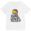 This Girl Loves Tacos V-Neck Tee