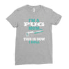 i'm a pug mom Ladies Fitted T-Shirt