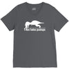 t rex hates pushups funny V-Neck Tee