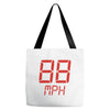 back to the future movie inspired tshirt Tote Bags