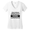 running is importanter Women's V-Neck T-Shirt