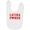latina power with heart Baby Bibs