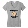 My Mom Is The World's Best Teacher Women's V-Neck T-Shirt