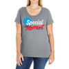Text Ladies Curvy T-Shirt