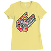 adesivo  hand shocker stickers bomb decal usdm jdm Ladies Fitted T-Shirt